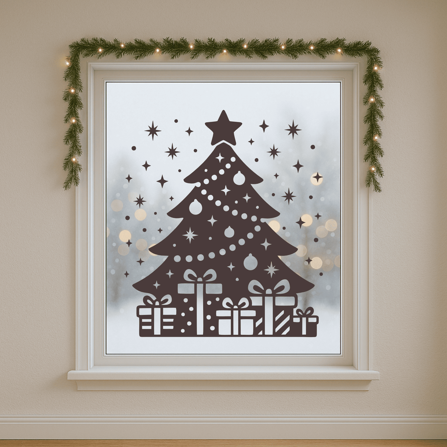 Christmas tree silhouette SVG for CNC projects
