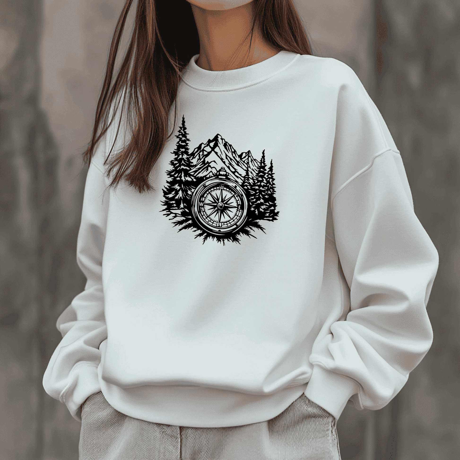 Outdoor compass cut file design