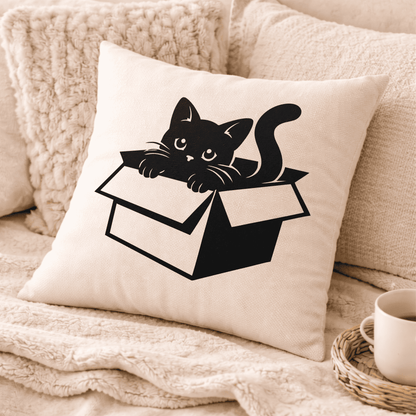 Black cat decal design for vinyl cutting