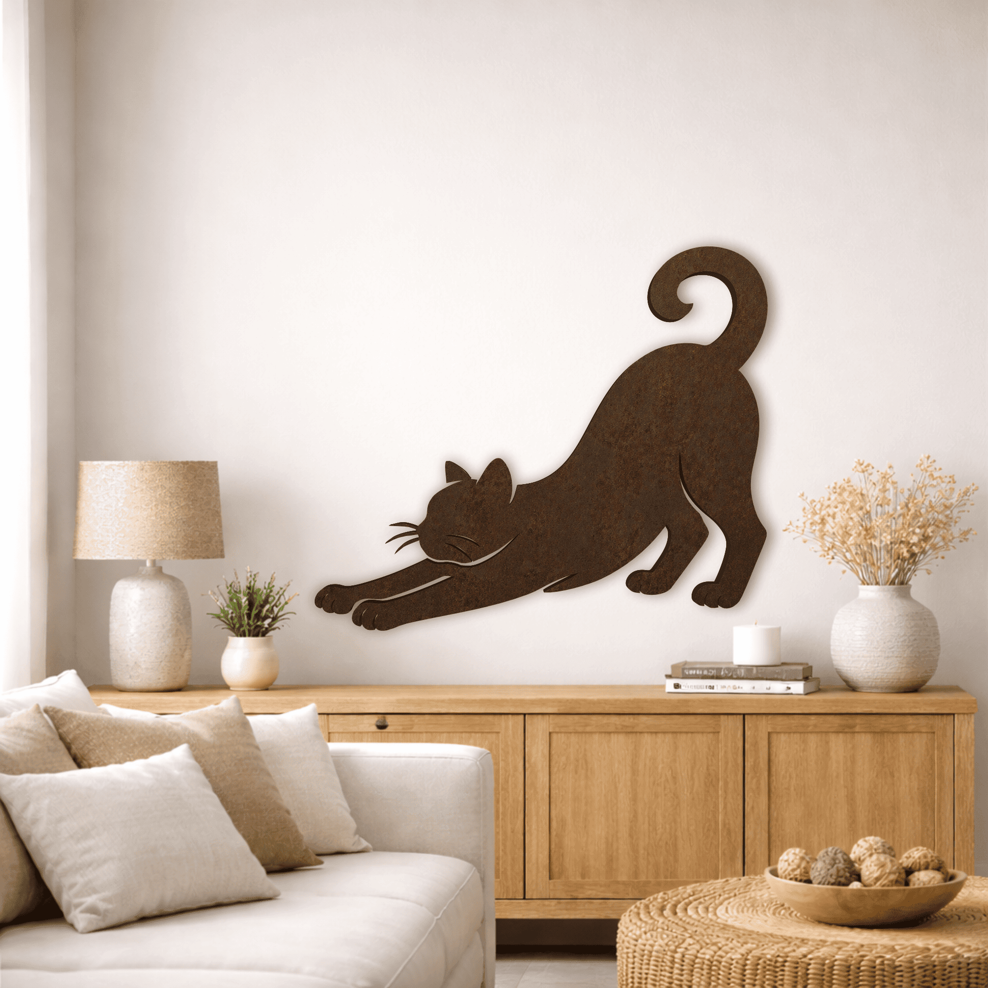 Cute cat laser cut