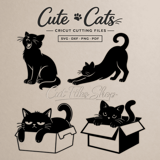 Cute cat SVG for Cricut projects