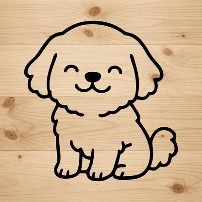 kawaii dog svg png for stickers