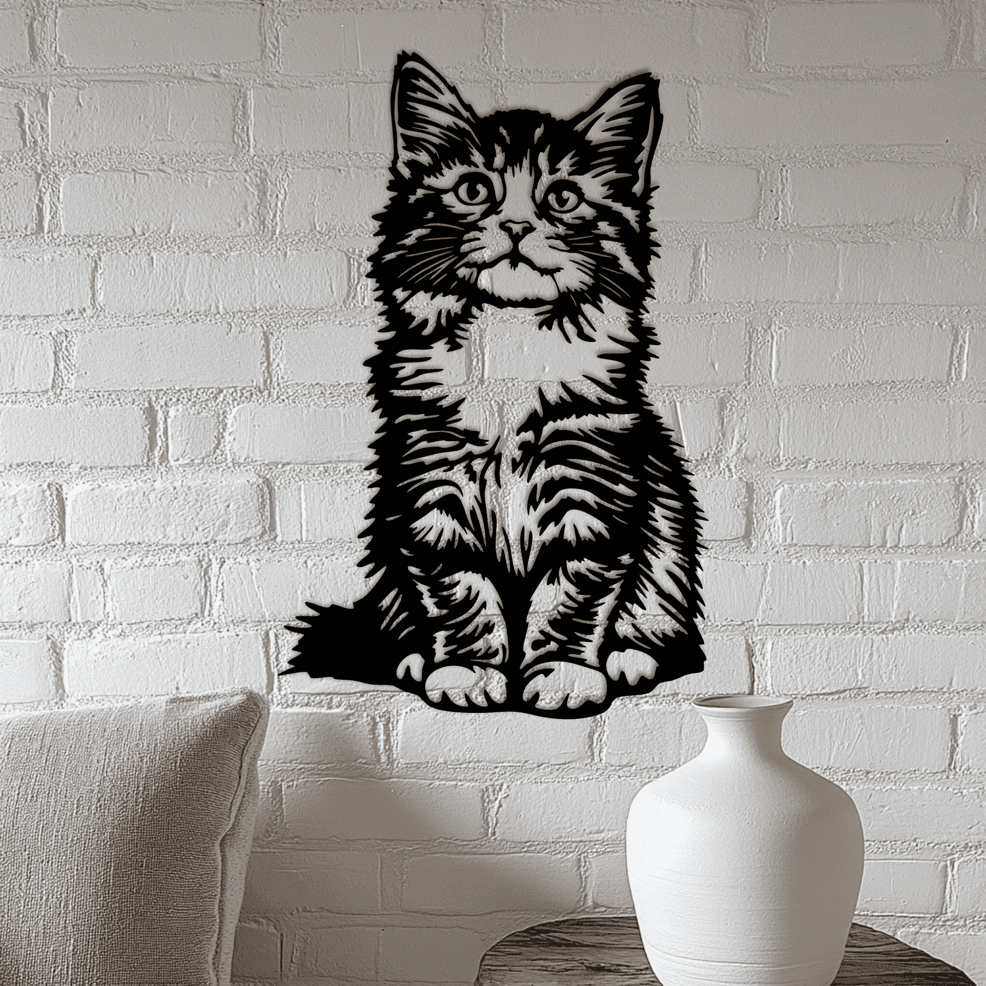 Preview of Cat Dxf files for CNC & Laser cutting - Cut files Shop