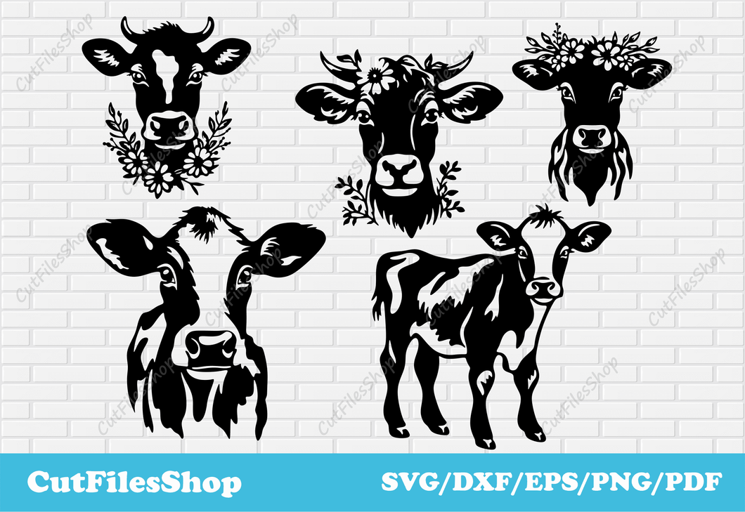 Cute cows svg for Cricut, cows png for sublimation, Silhouette cows, Svg for shirts, Cows dxf for laser, sopper svg design, web design, digital cut files, png transparent, svg for embroidery, pretty svg, flowers svg dxf, svg shirts cows