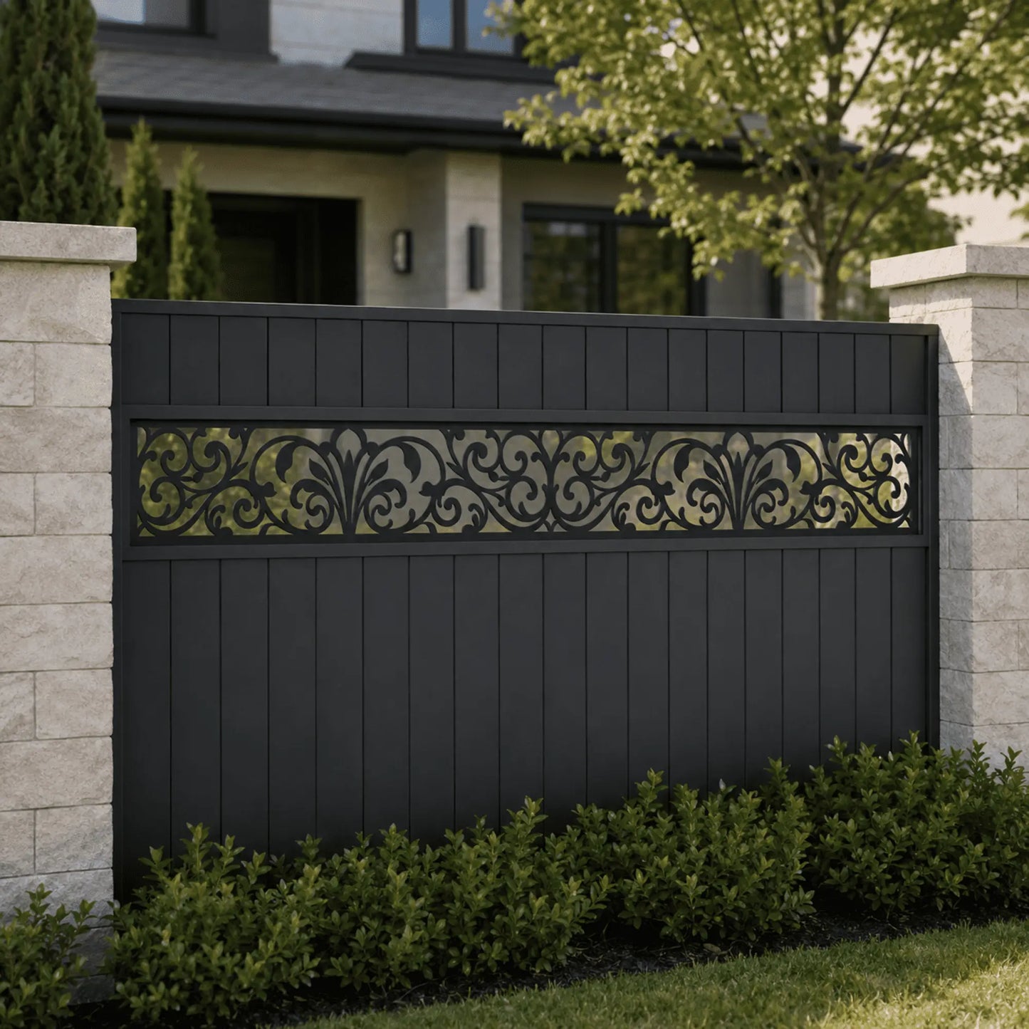 Ornamental SVG panel bundle for fences, railings and privacy screens