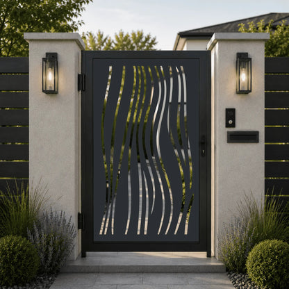 Decorative fence and gate panel SVG DXF bundle with 50 designs