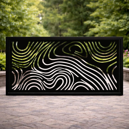 Modern decorative wall panel collection suitable for laser cut wood and metal artwork