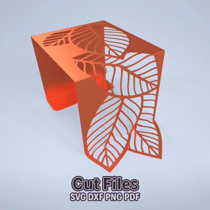 Decorative metal plant stand DXF SVG furniture design