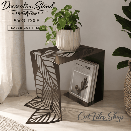 Modern leaf plant stand for CNC plasma and laser cutting