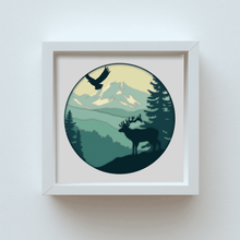 Load image into Gallery viewer, 3D Wildlife SVG, DXF, PNG | Cricut, Silhouette, CNC, 3D Deer Shadow Box - Cut Files Shop
