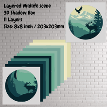 Load image into Gallery viewer, 3D Wildlife SVG Bundle | Layered SVG, DIY Home Decor, Multilayer Design
