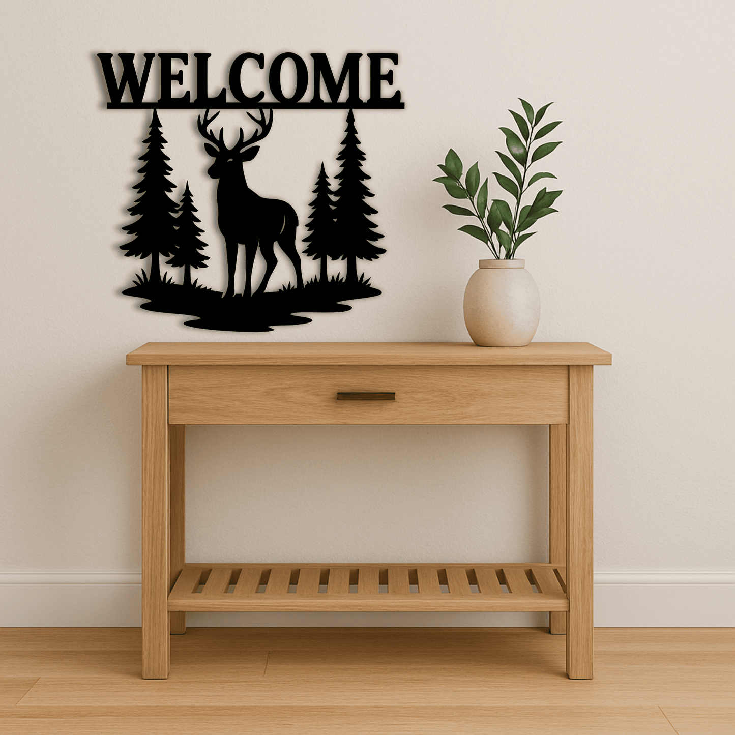 Deer wildlife artwork SVG DXF EPS for CNC, plasma cutting and laser panels