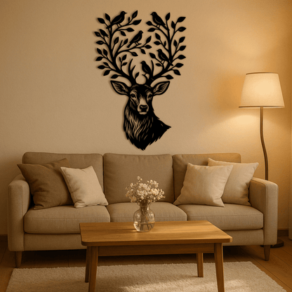 Rustic deer vector for Cricut