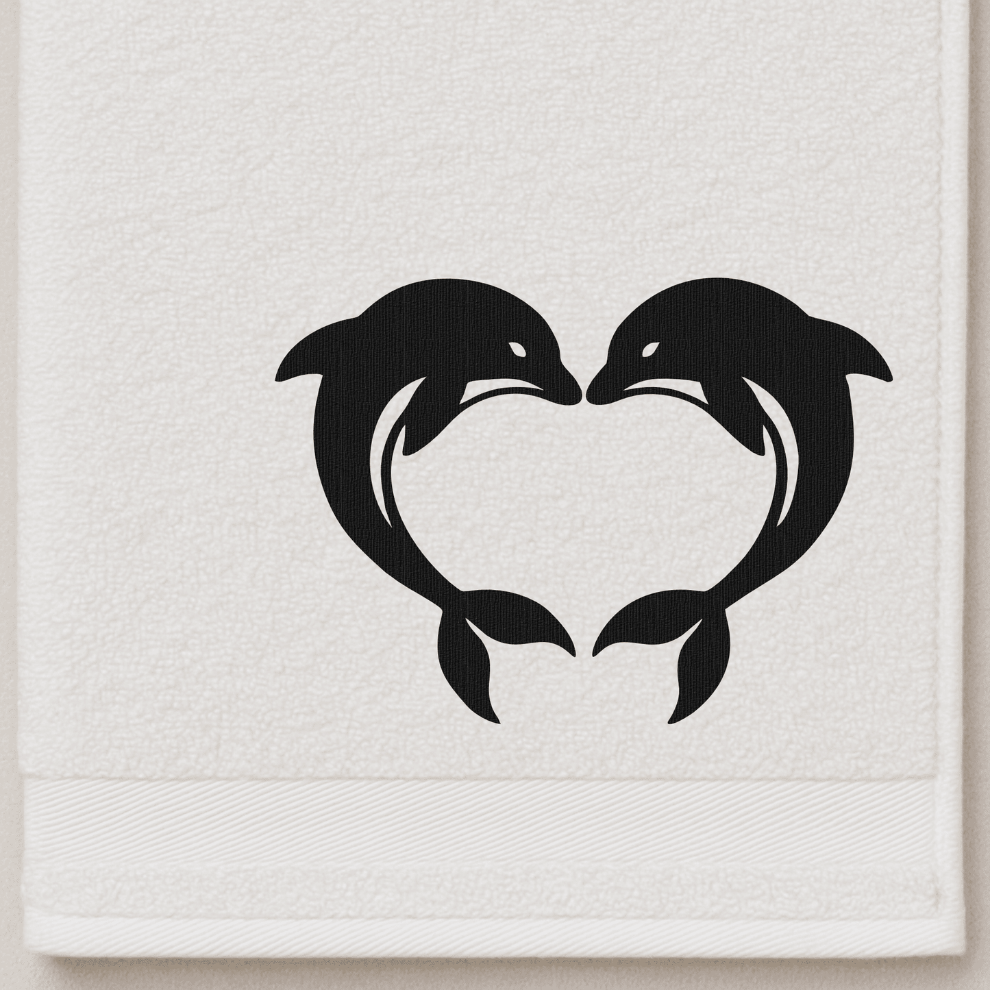 Dolphin heart SVG for CNC cutting