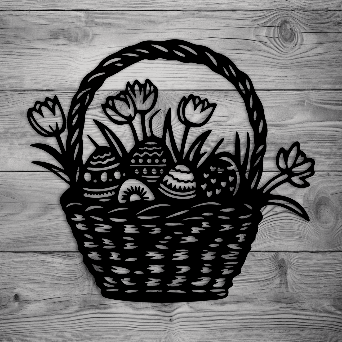 Laser cut Easter basket design