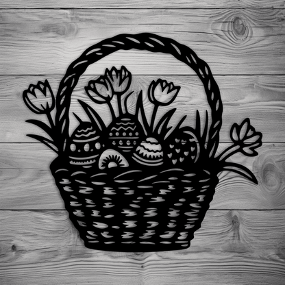 Laser cut Easter basket design