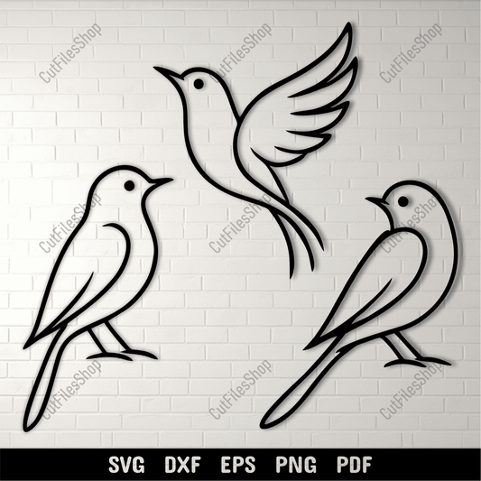 Elegant birds wall decor design