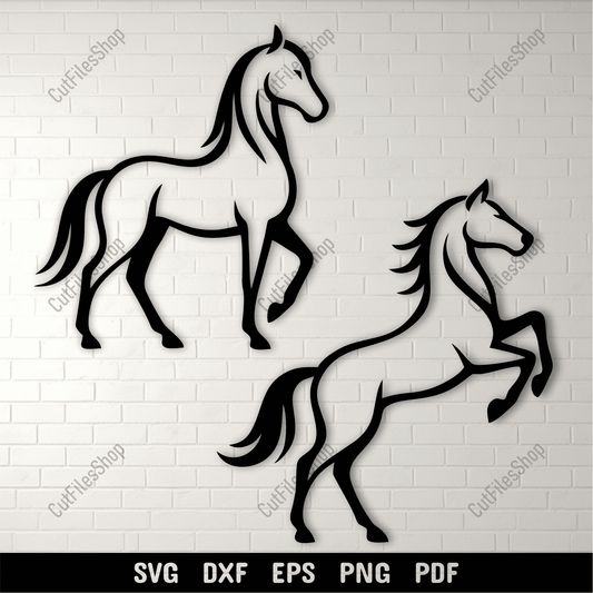 Elegant horse wall decor design