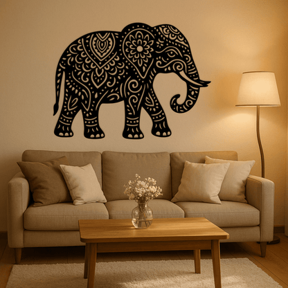 Mandala elephant vector EPS for rustic or bohemian décor