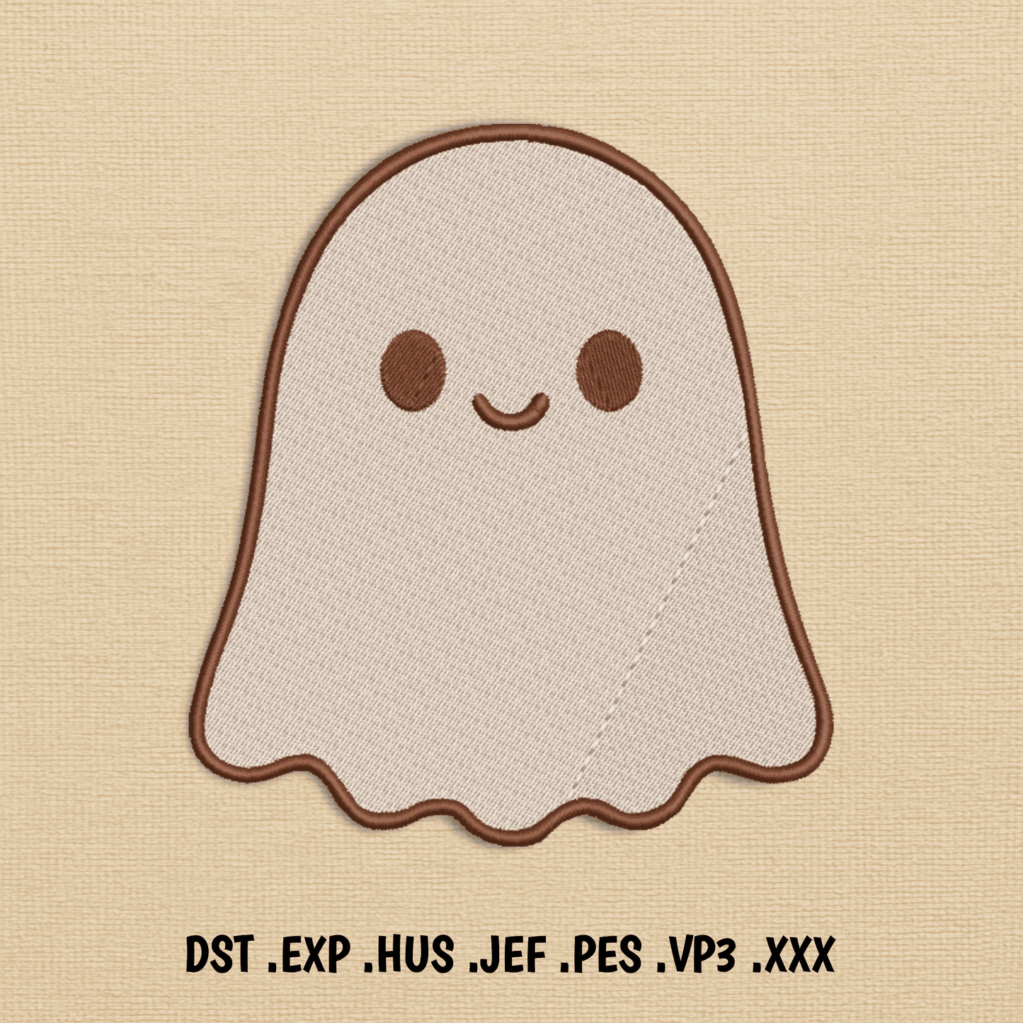 ghost embroidery design machine embroidery file