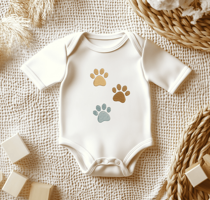 Dog and cat paw embroidery design for hoodies, kids’ clothes, and tote bags