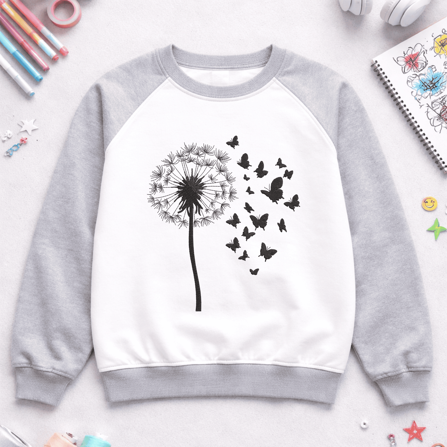 Dandelion embroidery design 