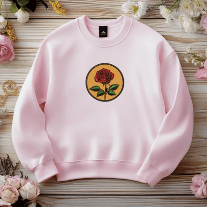 rose embroidery pattern for clothing