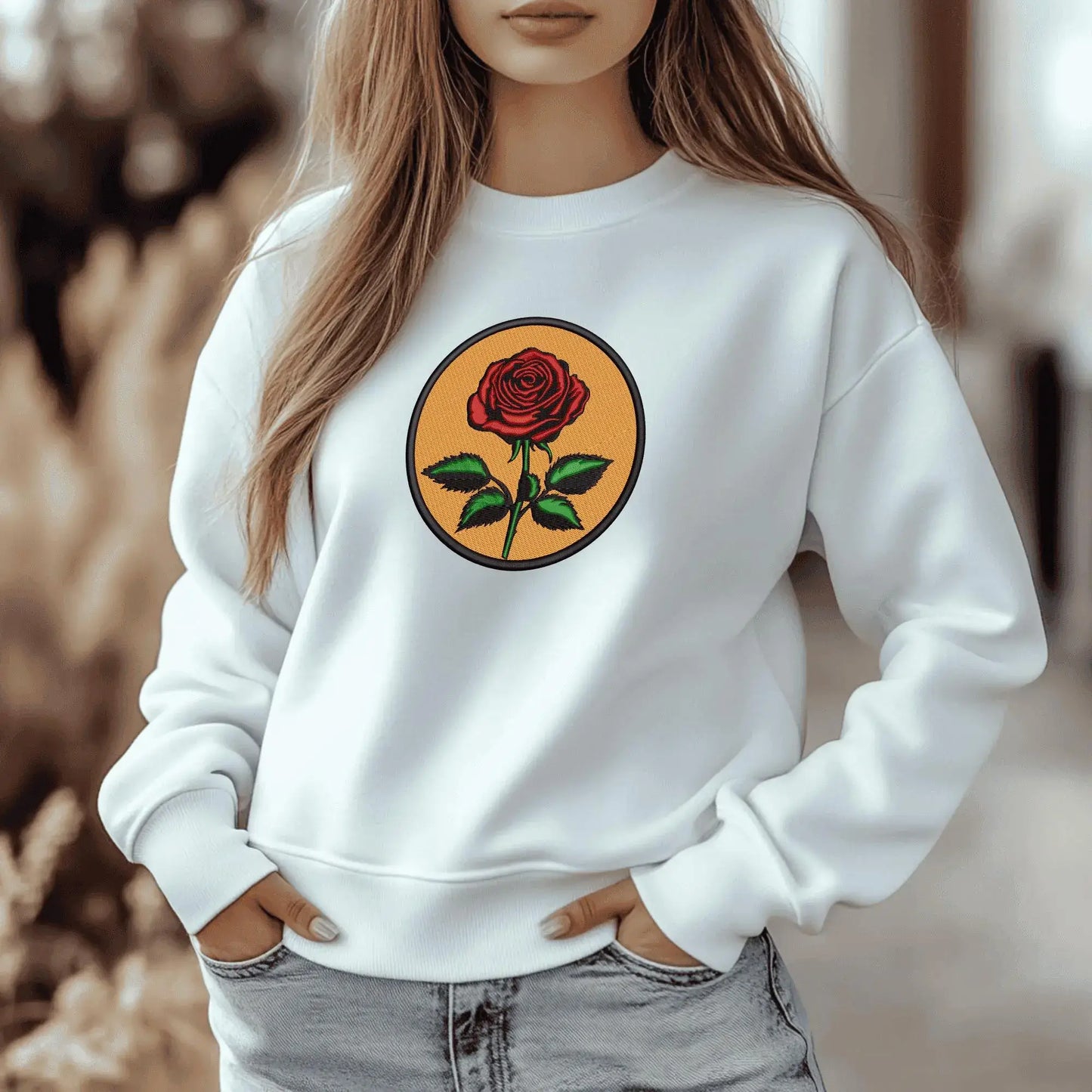 red rose embroidery design for embroidery machines