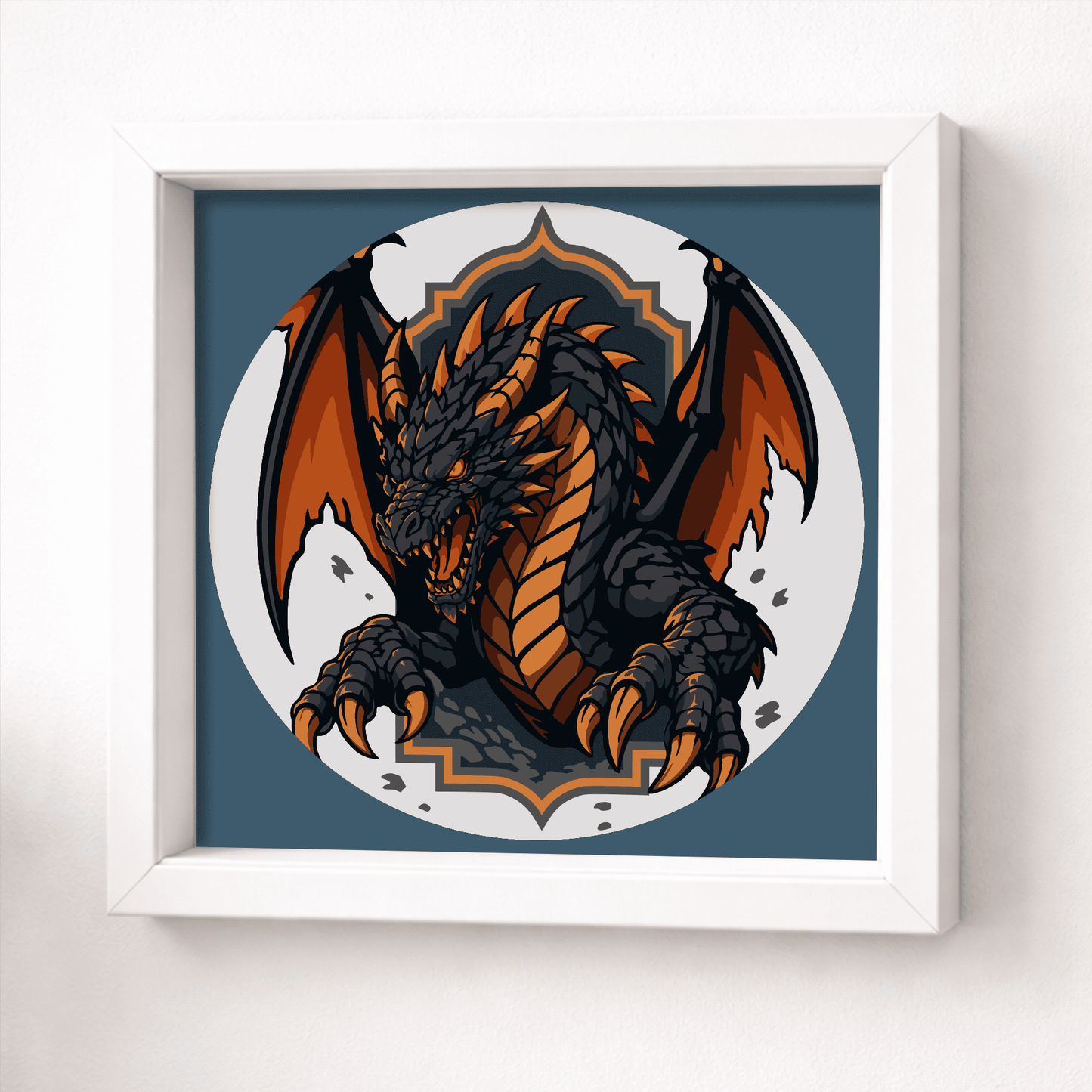 dragon multilayer svg for cricut and silhouette