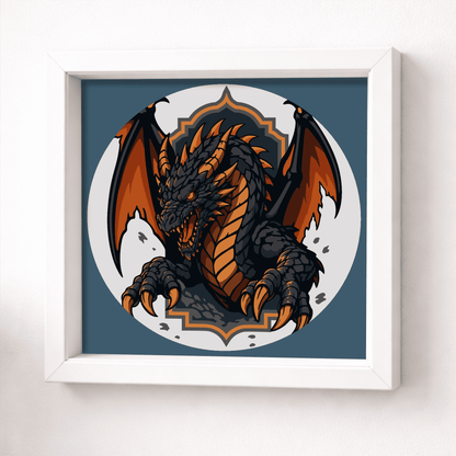 dragon multilayer svg for cricut and silhouette