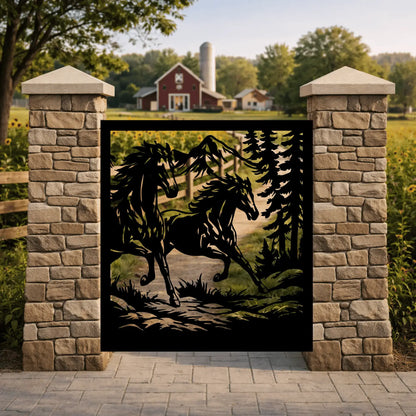 Farm Horse Gate cnc design Download