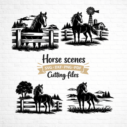 horse farm svg bundle design