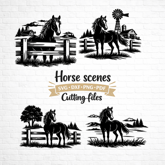 horse farm svg bundle design