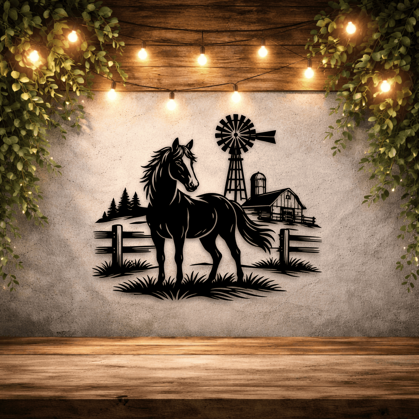 Farm horse cnc laser cut farm file