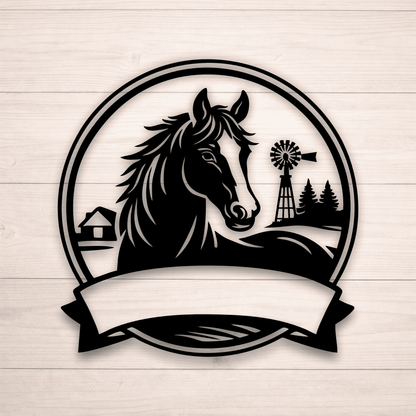 horse farmhouse svg design