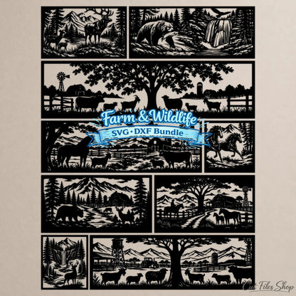 Wildlife fence panel DXF for CNC plasma cutting