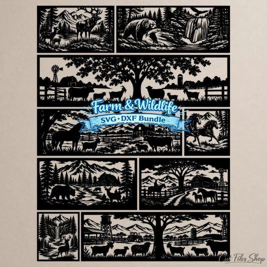 Wildlife fence panel DXF for CNC plasma cutting
