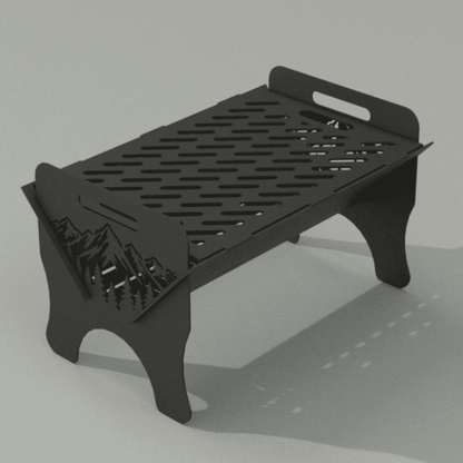 Slot together metal fire pit with no welding