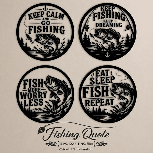 Fishing quote SVG for Cricut and vinyl projects