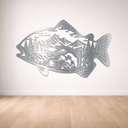 fish silhouette laser cut file