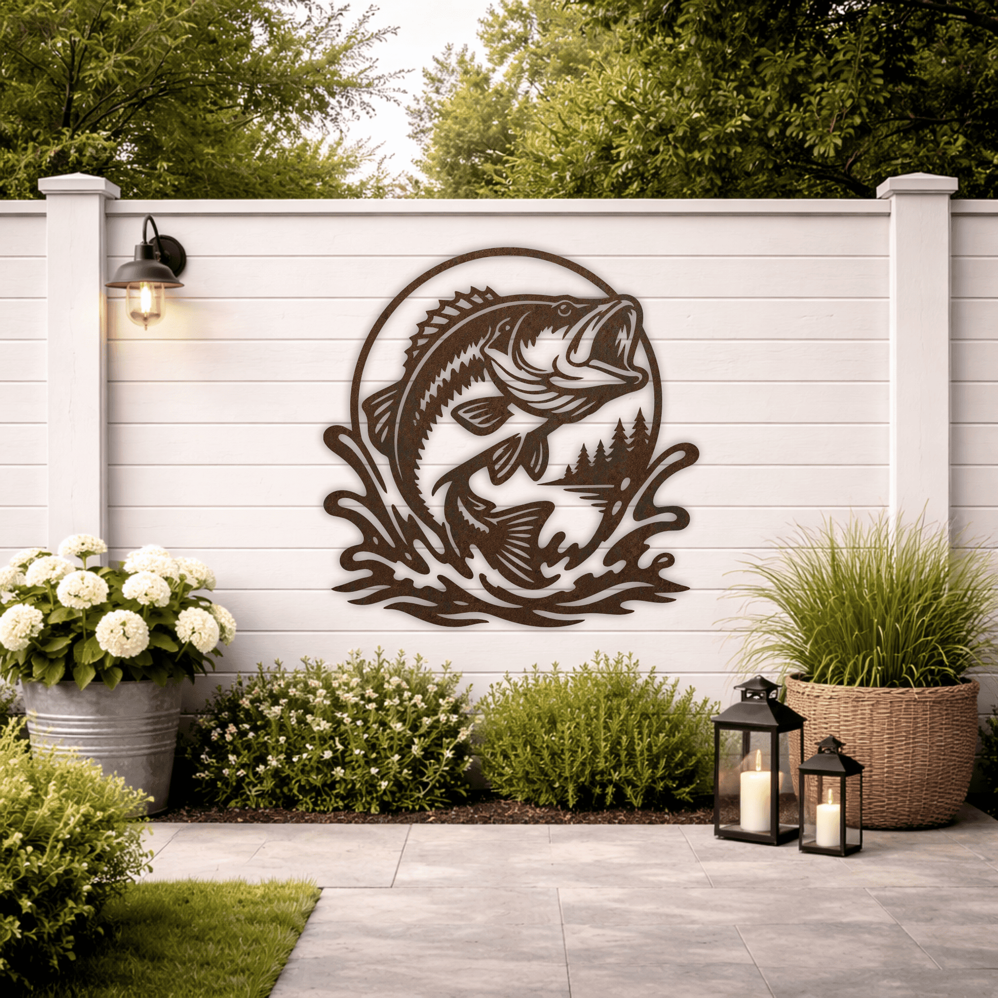Fishing signs SVG and DXF files for lake house decor