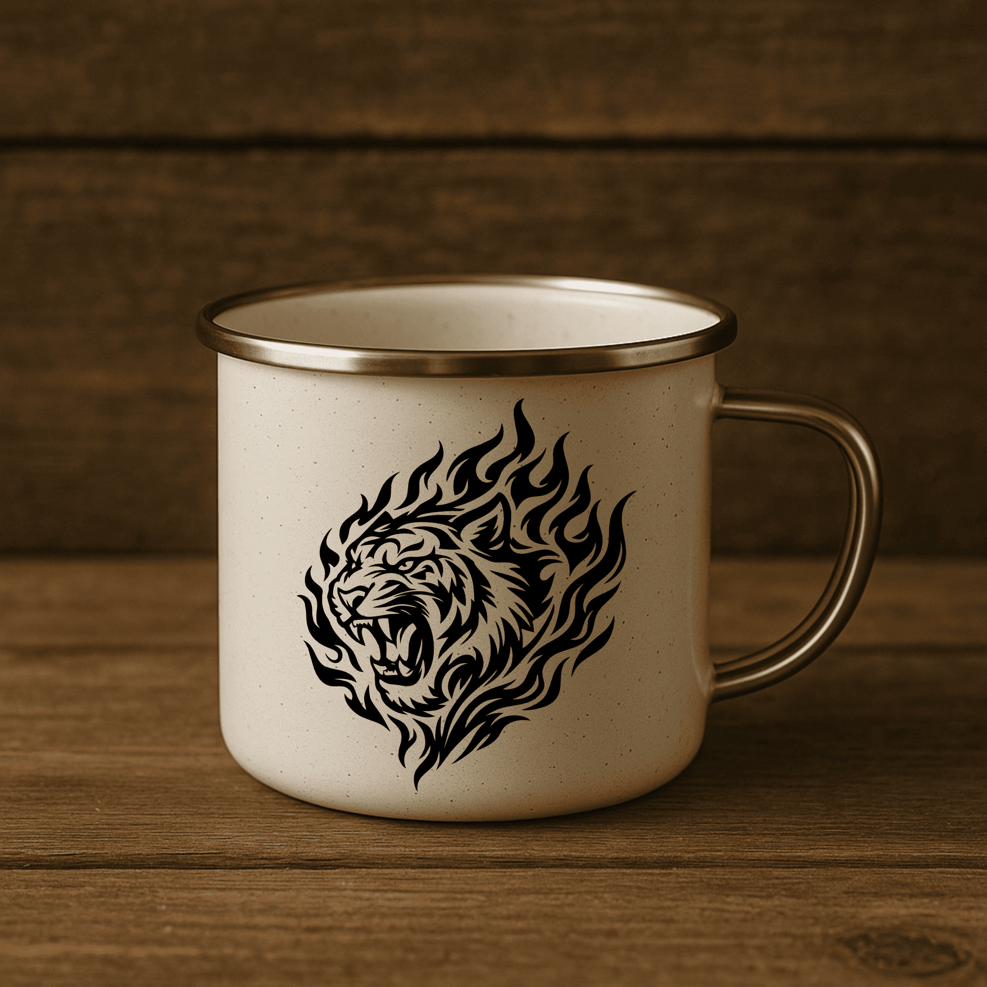 Roaring tiger vector for plasma cutting and decals