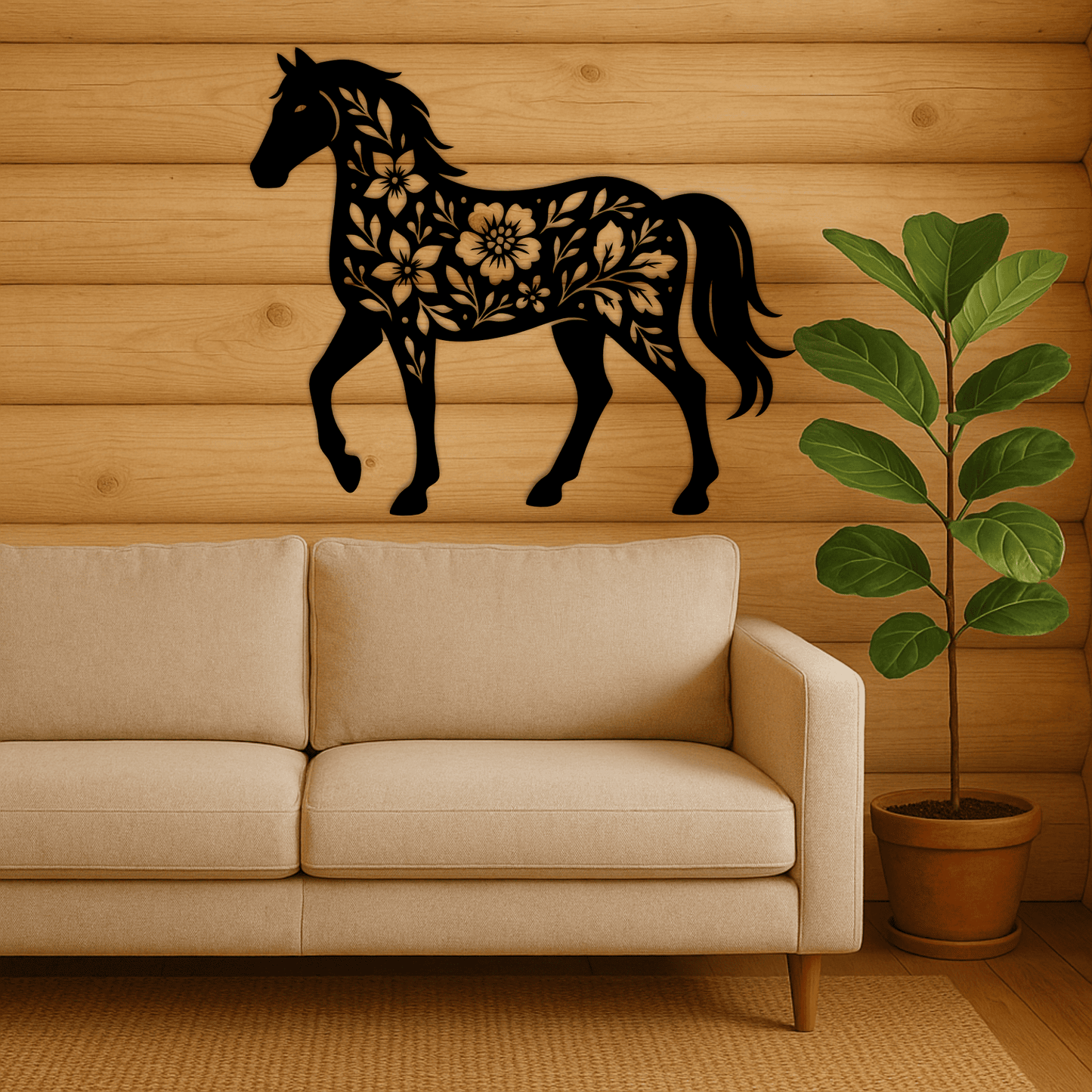 Floral animal bundle SVG PNG for CNC plasma and wall art decor