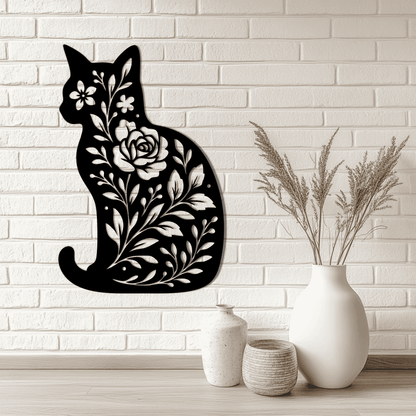 Floral pet and farm animals SVG DXF for laser cutting and CNC signs