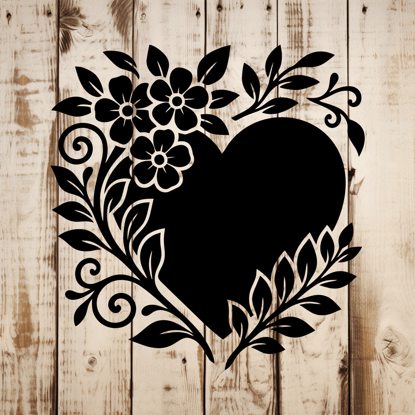 Wedding heart vector for Glowforge