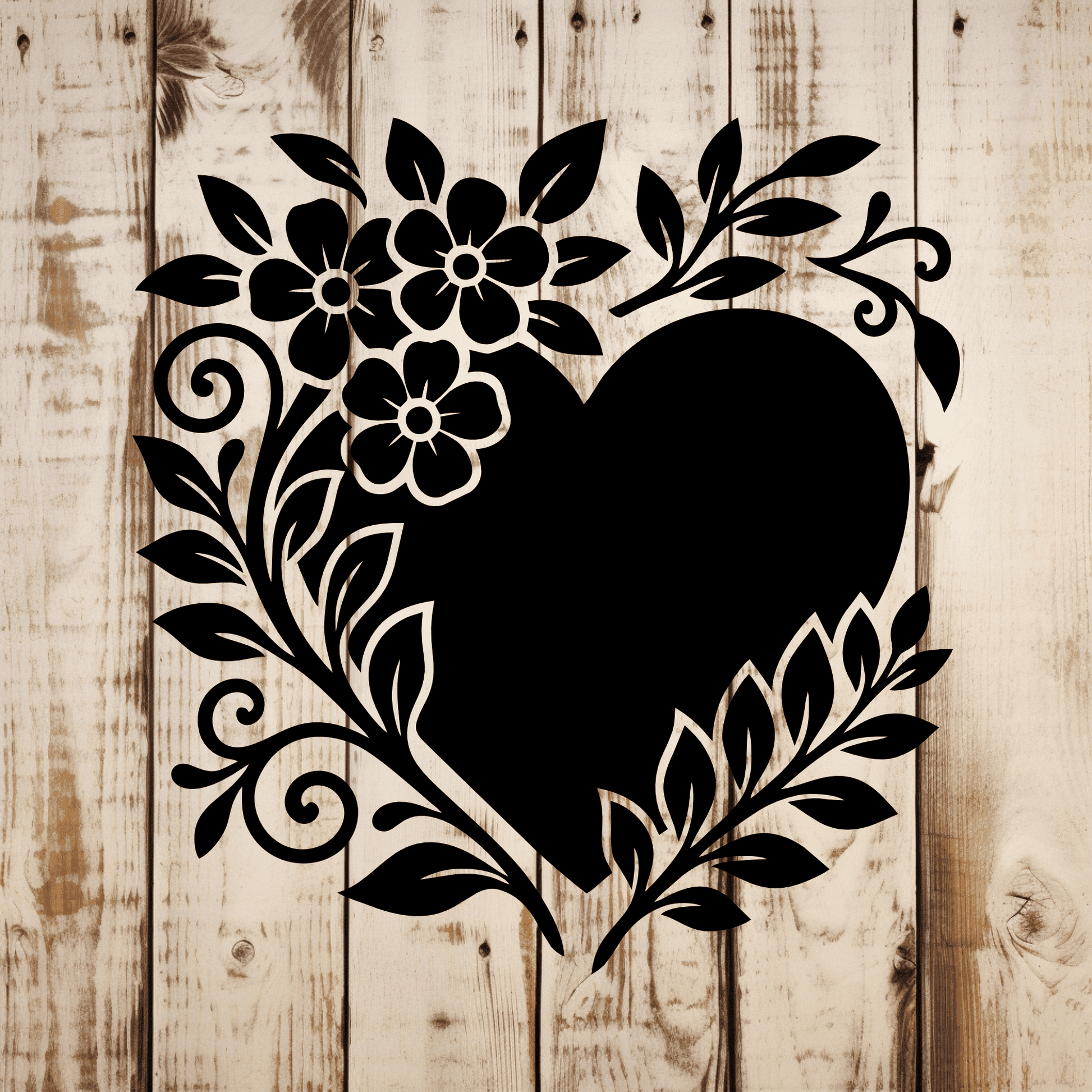 Wedding heart vector for Glowforge