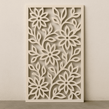 Decorative floral panels SVG DXF for xTool, Silhouette and laser projects