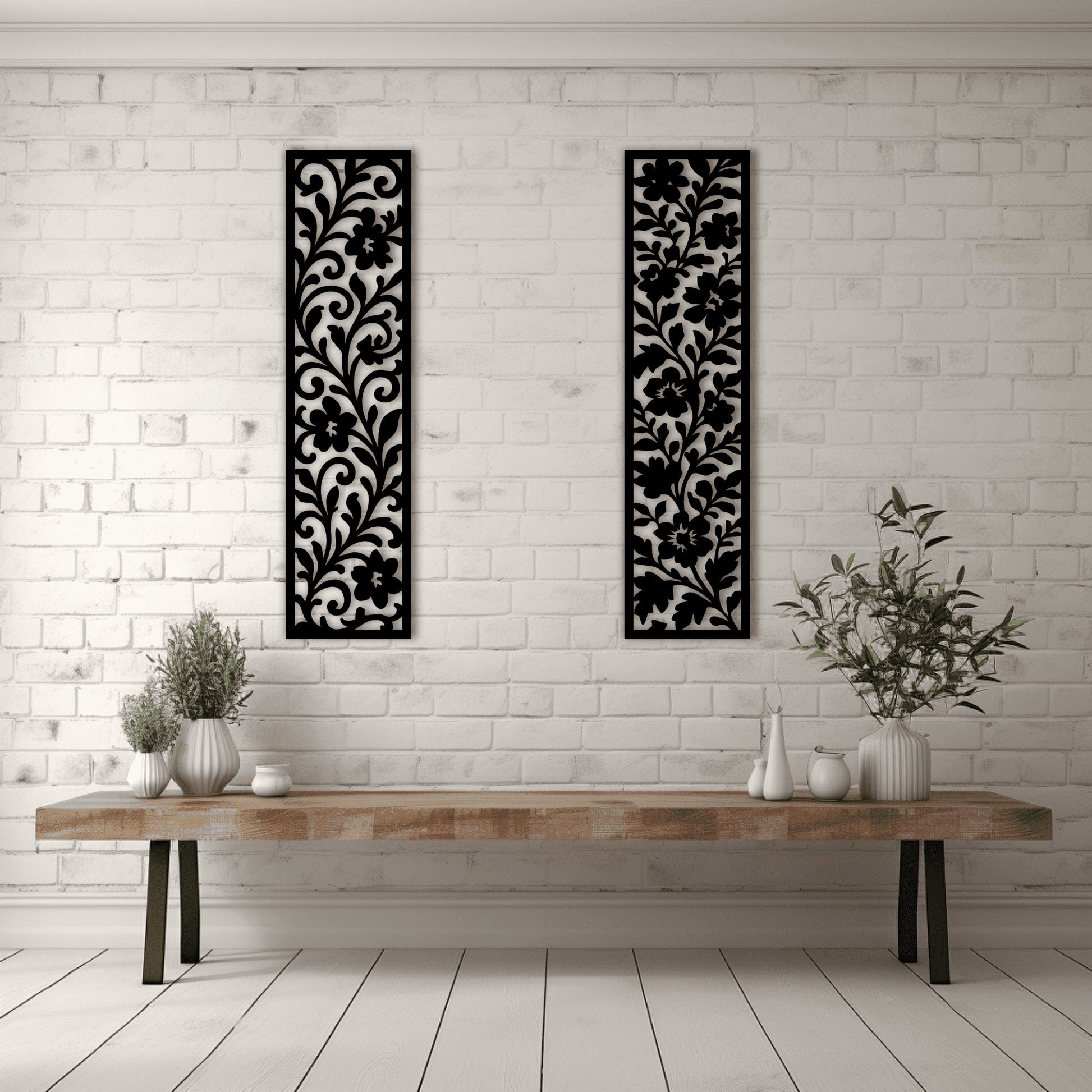 Decorative divider panel in DXF format
