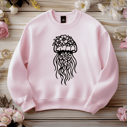 Coastal wall decor jellyfish SVG