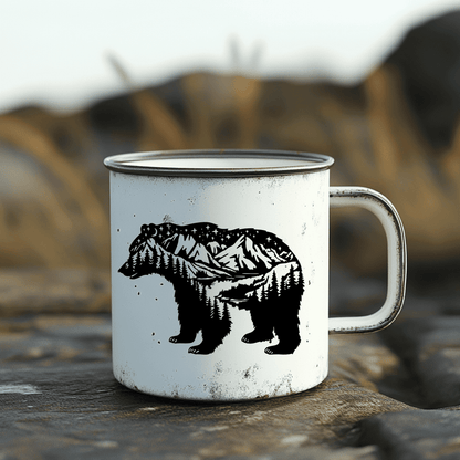 Wildlife bear scene cut file for CNC